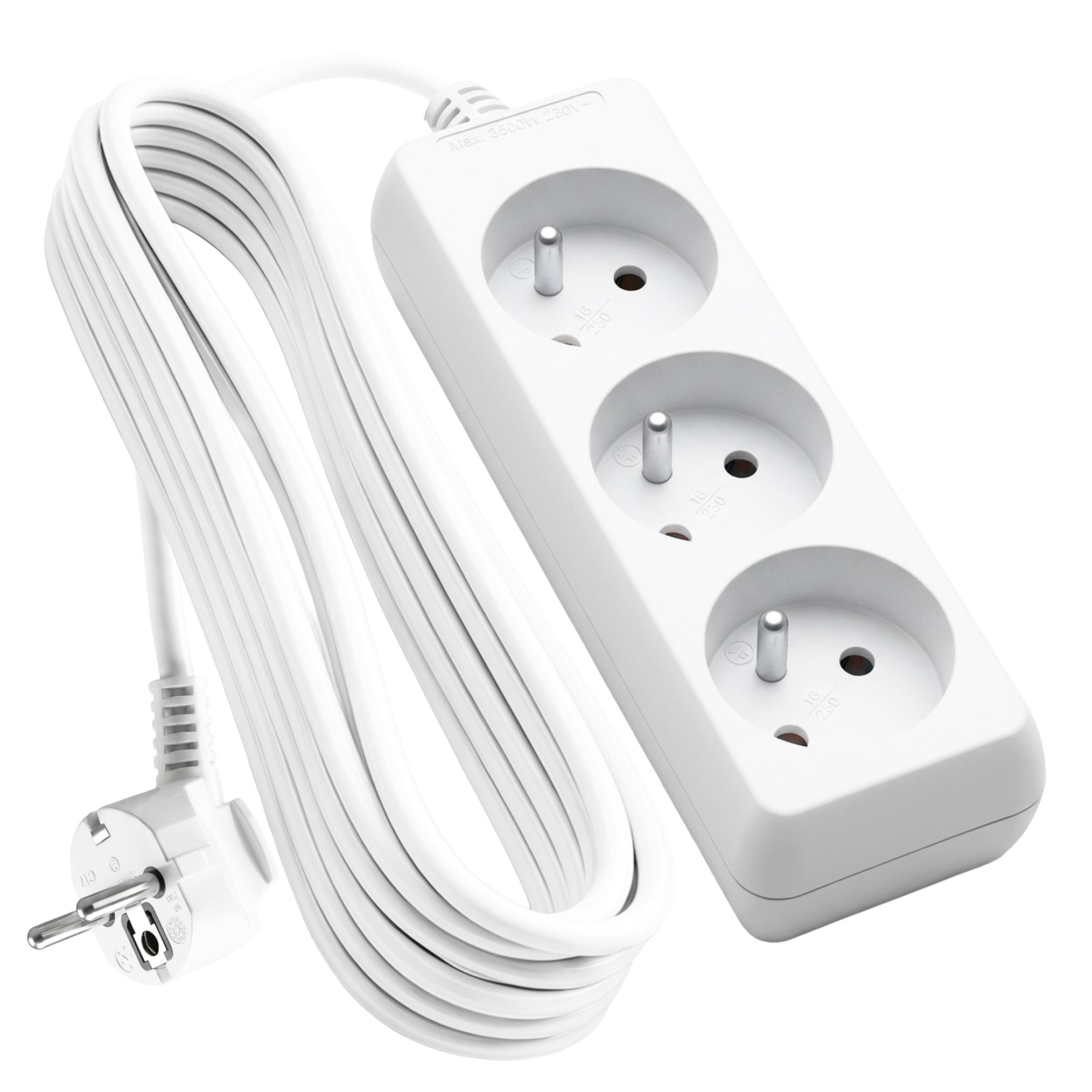 Przedłużacz 3M 3GN+0 3x1,0mm 10A IP20 VA0304-3 Vayox
