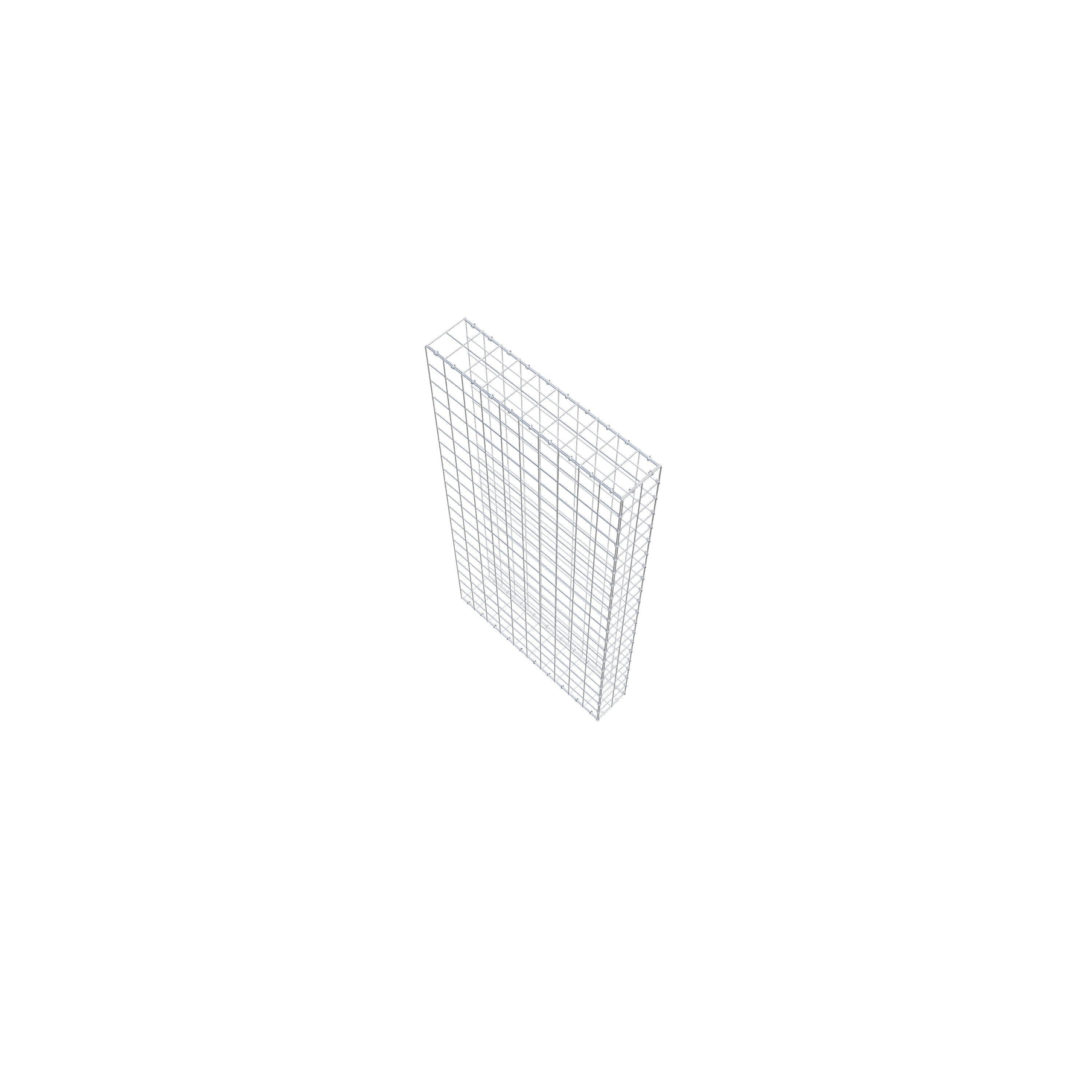 Gavión para alargar en acero galvanizado 200x100x20cm (LxAxP), malla 10 x 10cm, Anillo en C, sin rejilla frontal - 7