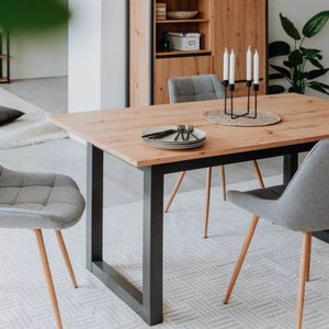 Set Tavolo Da Pranzo Con 6 Sgabelli - Bianco E Nero, Acciaio, 140x70x76 Cm, Portata 120 Kg - Foto 12