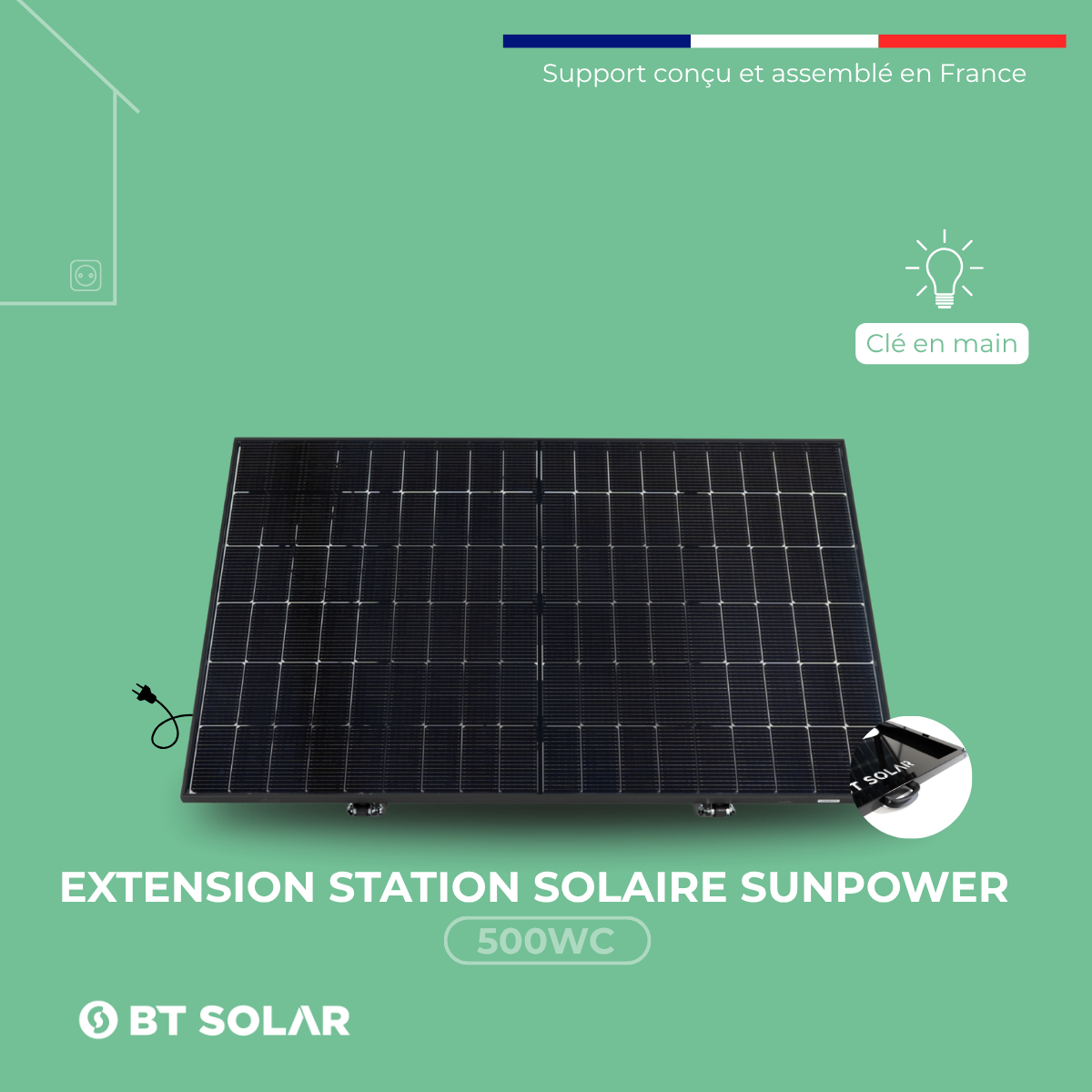 Station solaire SUNPOWER Extension 500 - 1 panneau supplémentaire pour ...