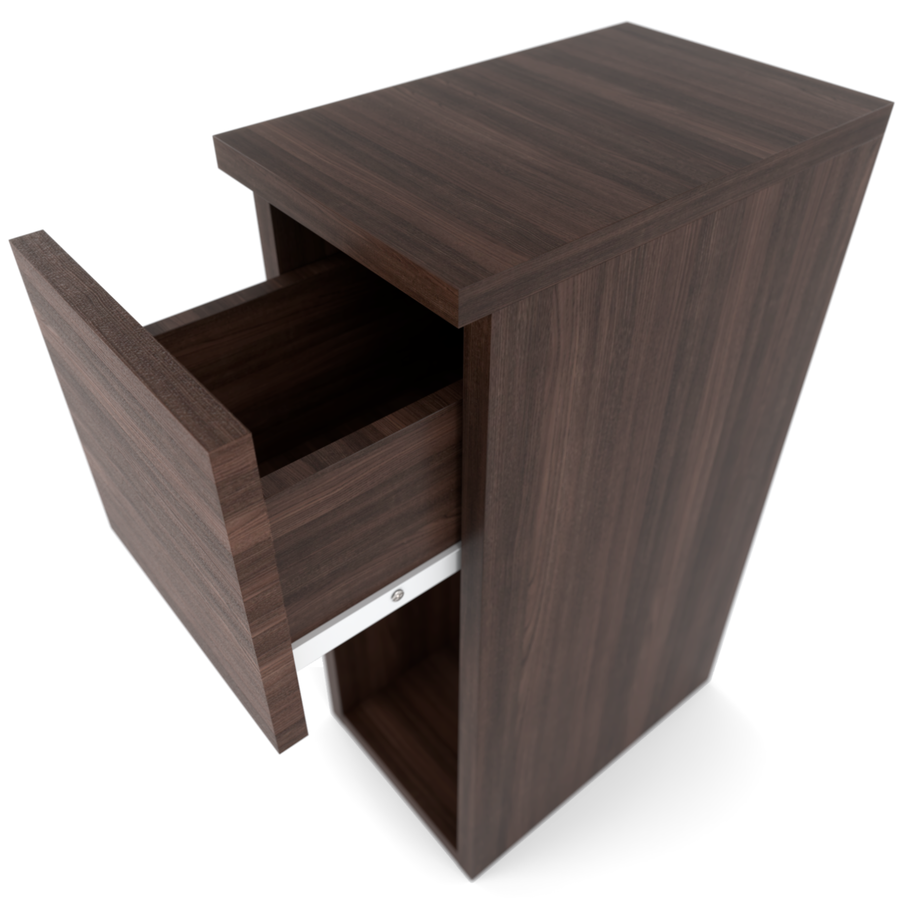 Table de chevet étroite 20 cm chêne wengé - table de nuit pour chambre à coucher - 3