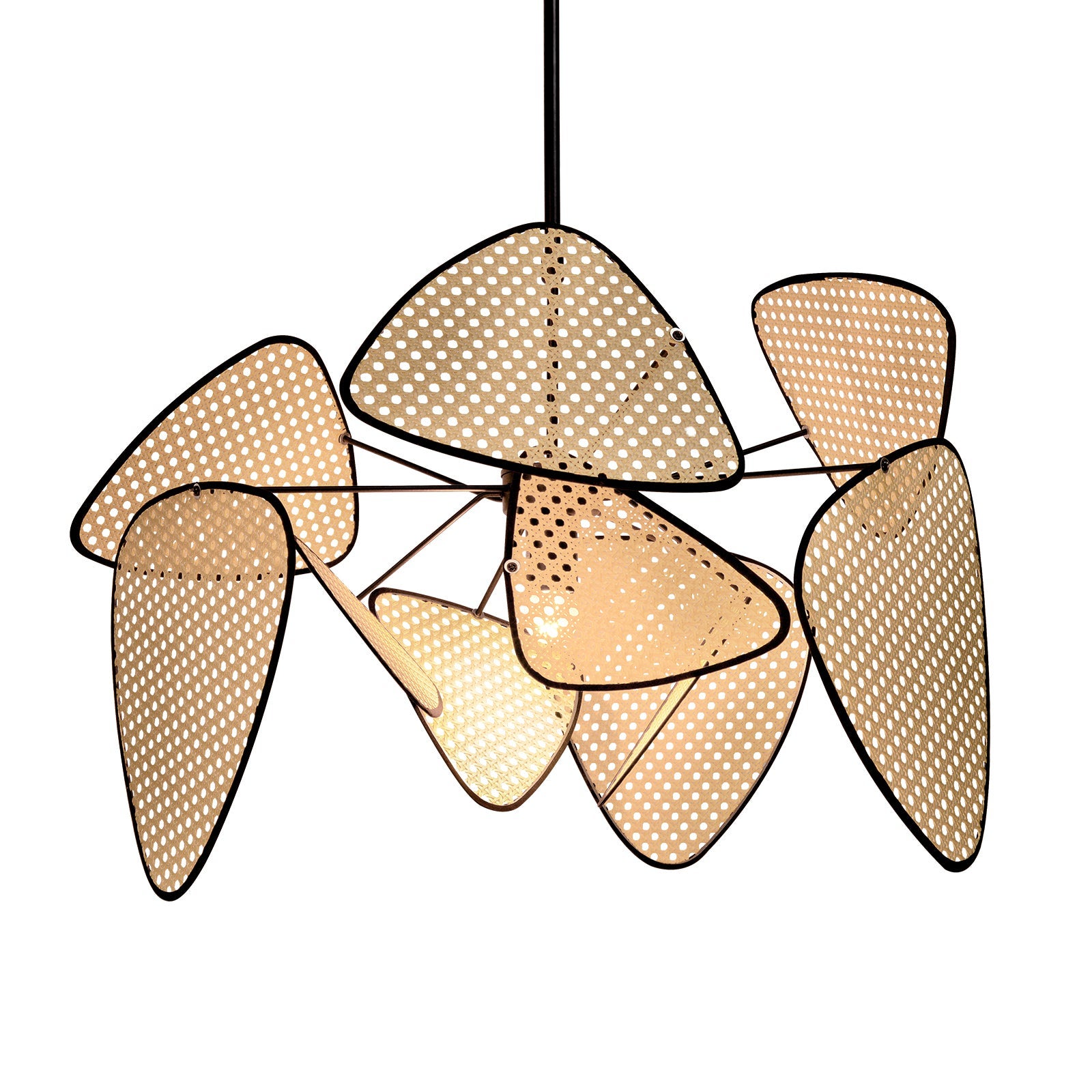 Suspension de lumière lustre tissé abat-jour, plafonnier suspendu, abat-jour fait main pour salle à manger café hall D68CM x H45CM - 2