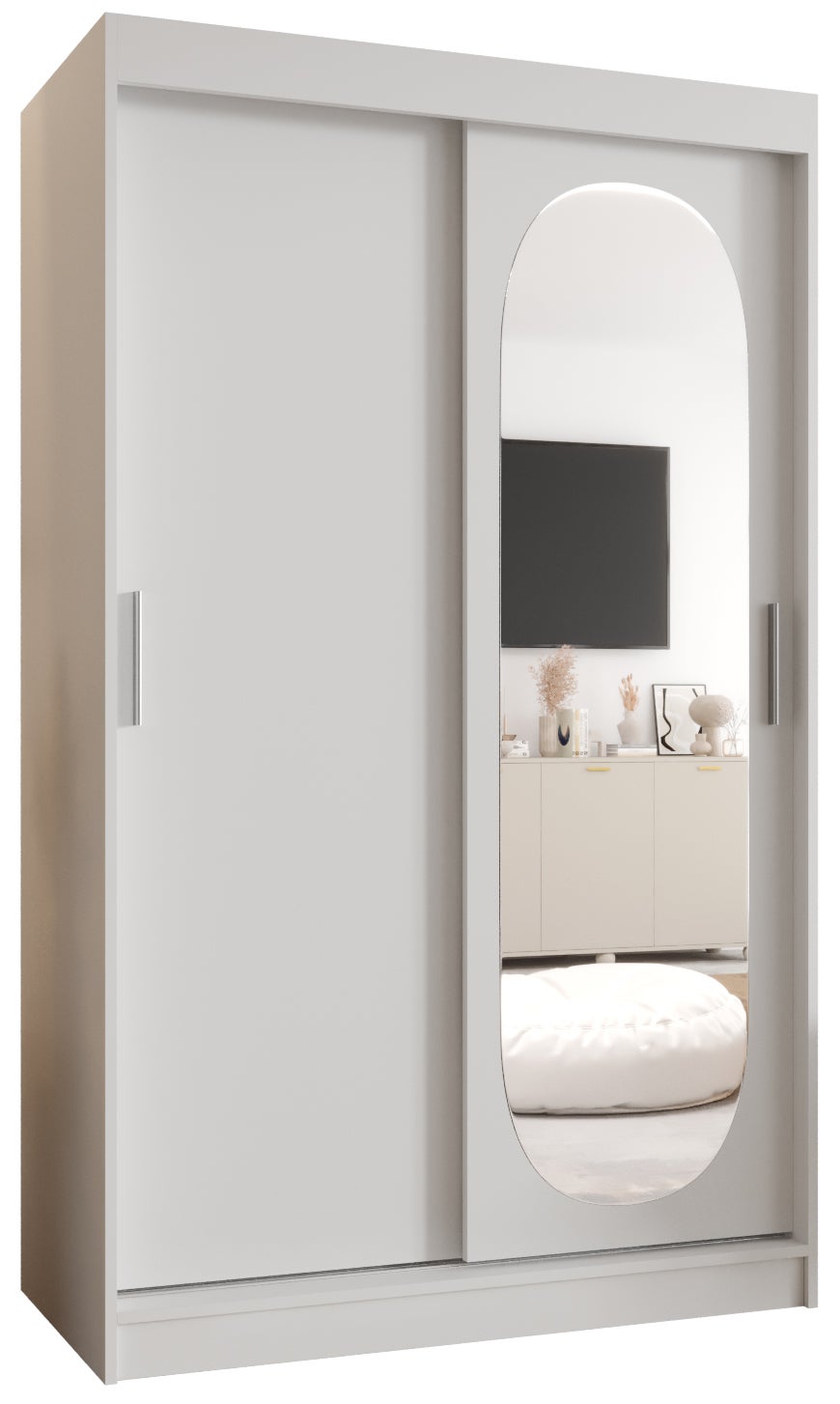 Szafa przesuwna garderoba ROYAL 120 x 62 x 200 cm Biały - Abiks Meble