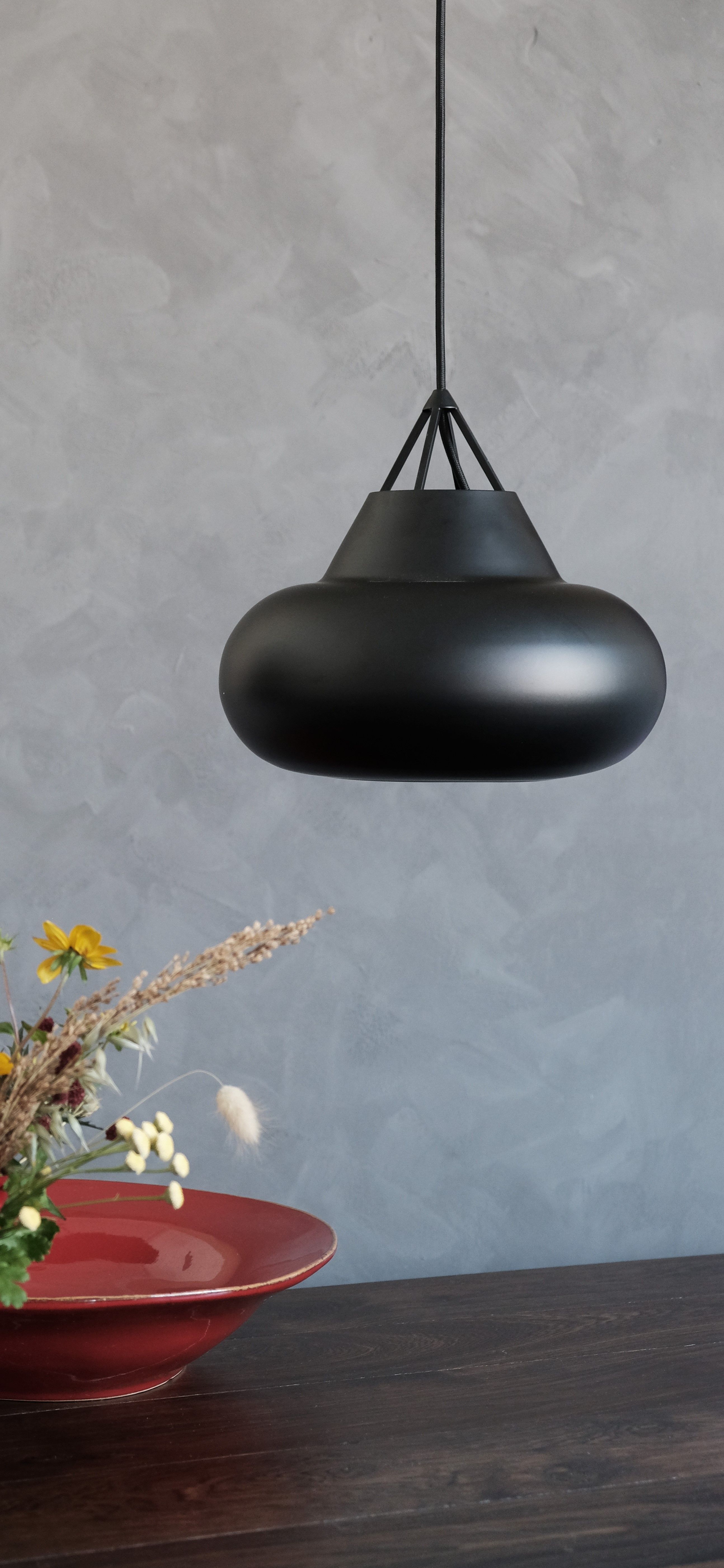 Suspension en métal noir mat, h 25,9 cm d 29 cm Polo - DYBERG LARSEN - 2