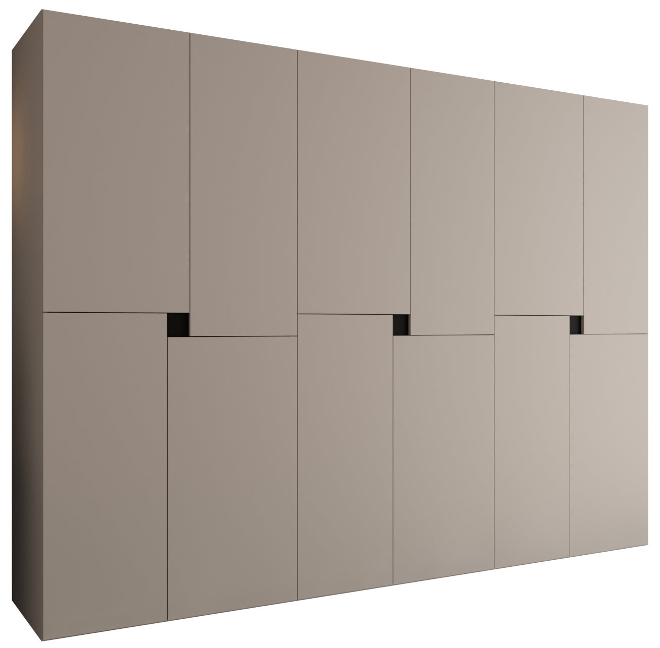 Szafa uchylna otwierana TEMPO 270 x 52 x 203 cm kaszmir Abiks Meble