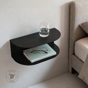 Set Comodini Sospesi HOMCOM 2 Pezzi | 35x32x22.5 Cm | Rover E | Con Cassetto E Mensola | Senza Maniglie | Per Camera E Soggiorno