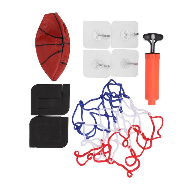 Grevosea Lot de 4 mini paniers de basket-ball pour porte, comprenant un panier de basket-ball Grevosea Lot de 4 mini paniers de basket-ball pour porte, comprenant un panier de basket-ball
