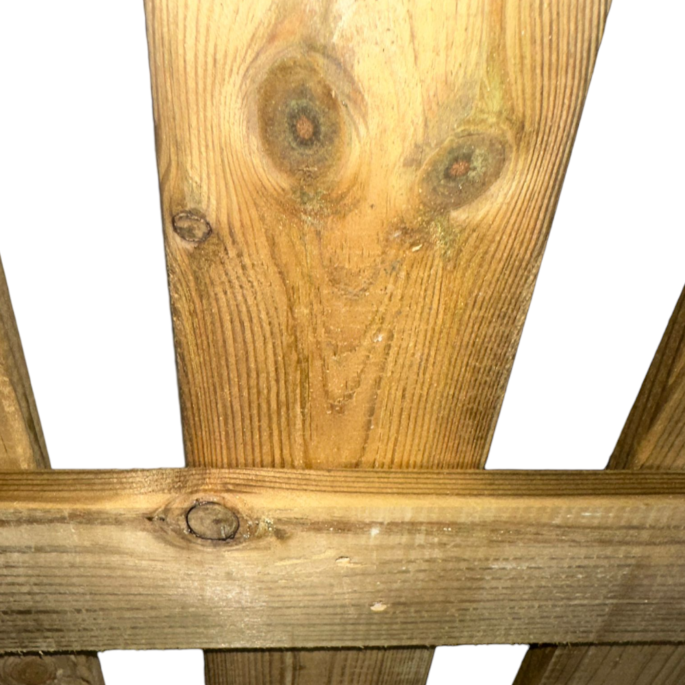 Panneau de clôture en bois traité pour clôture de jardin LASA - TAILLE 100xH80 cm. - 5