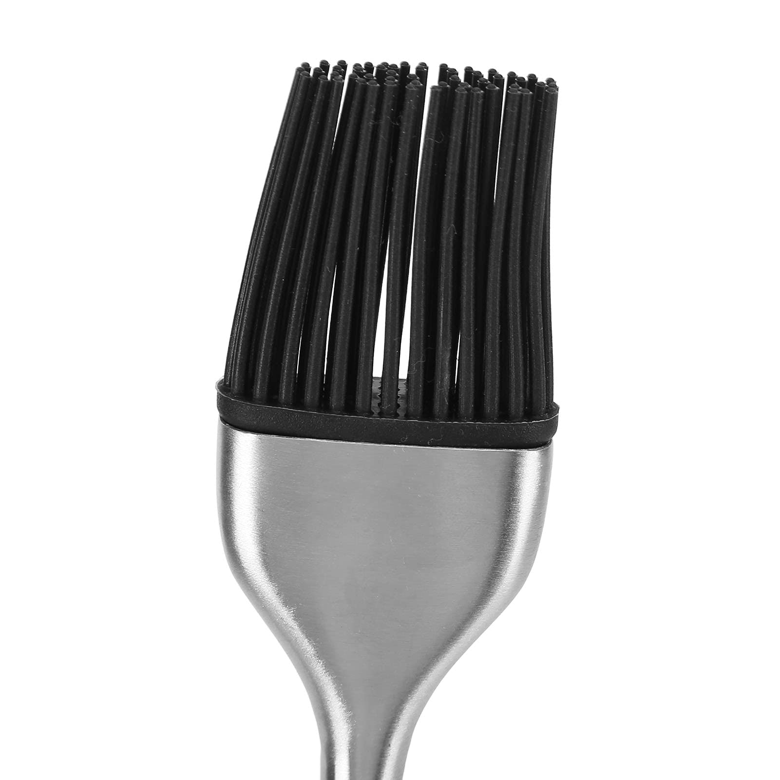 Pinceau à badigeonner en silicone, brosse à barbecue robuste, manche en acier inoxydable, haute température - 7