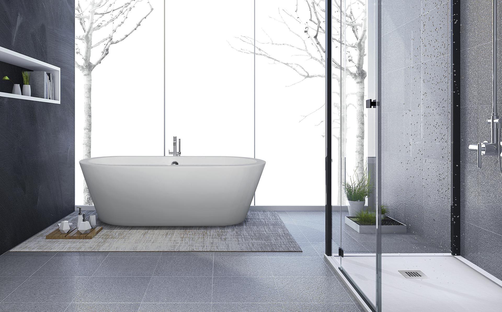 PIATTO DOCCIA 120X90 cm BIANCO Vulcano Line MAX In Resina e Polvere Di Marmo Con Piletta in omaggio- FRASCIO - 3