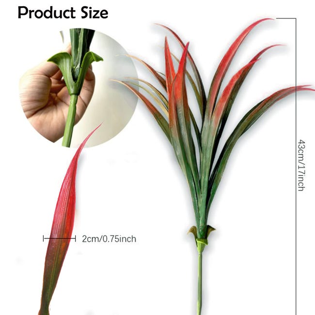 Piante Finte Da Esterno - 14 Cespugli Artificiali Verdi UV Resistenti | Decorazione Balcone, Giardino, Vaso - Foto 9