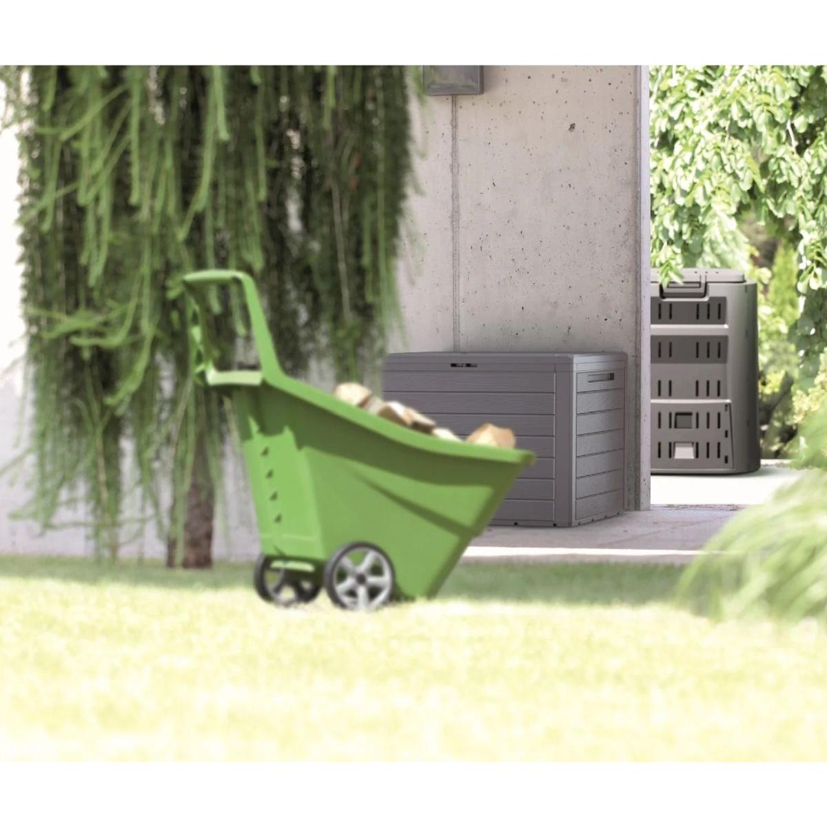 Baul de Jardin 190 litri prosperplast lookox plastica in antracite 78 x 43,3 x 55 cm - 6