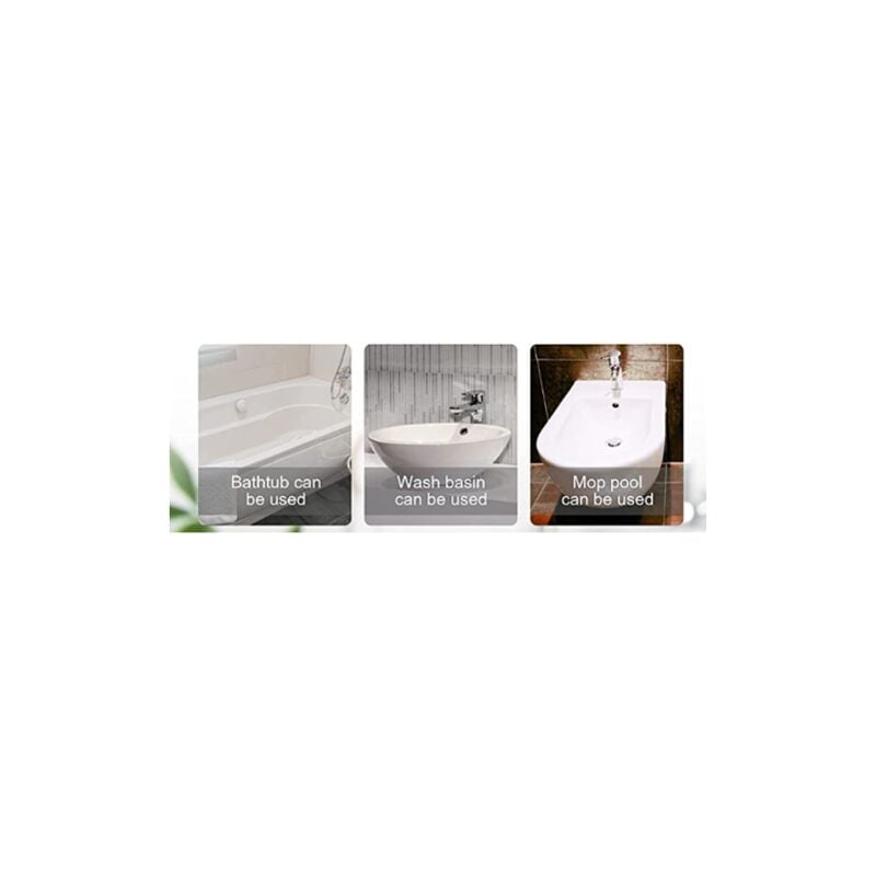 Bouchon de baignoire 70 mm, bouchon de vidange de baignoire avec joint de rechange pour baignoire en acier inoxydable et étanche - 5