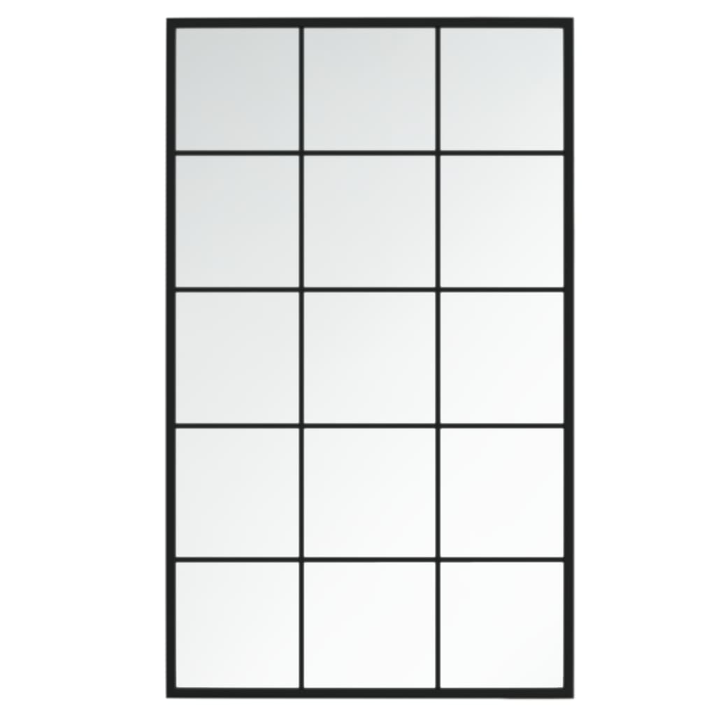 Maison Exclusive - Miroir mural noir 100x60 cm métal - 2