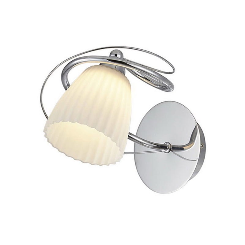 Kinkiet nowoczesny TIPENE chromowany biały 1xG9x33W szkło wym:18x14x23cm IP20 Italux