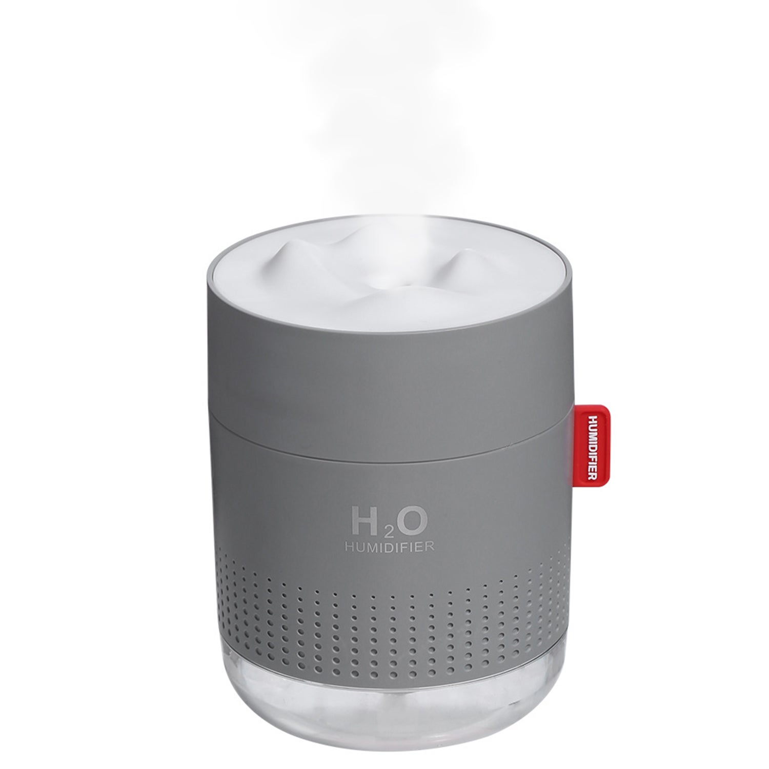 Humidificateur D'Air USB Rechargeable Portable - Diffuseur Brumisateur 300ml Avec Éclairage, Rose