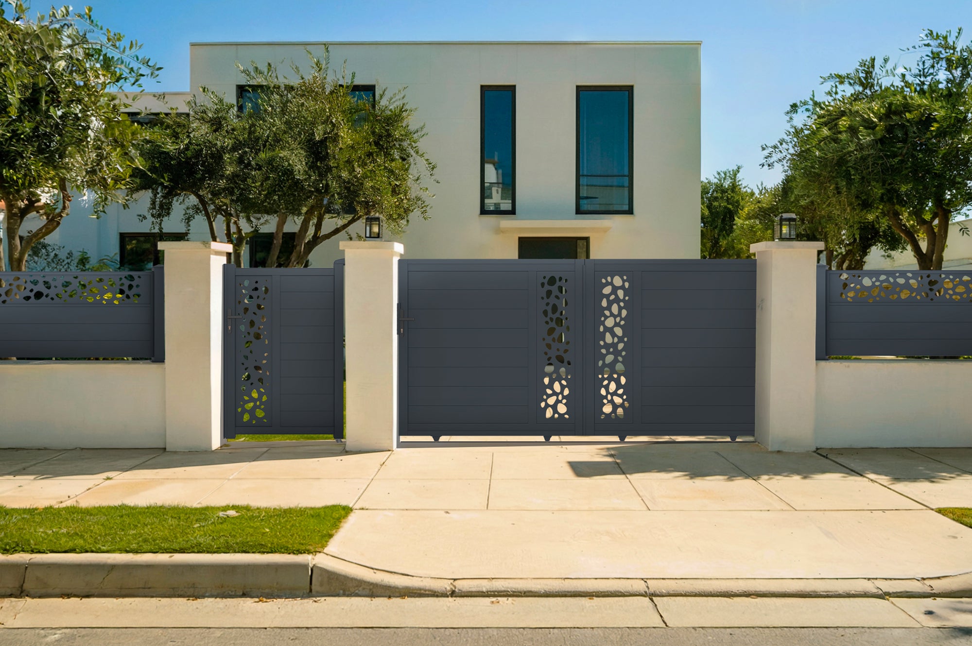 Elektryczna brama przesuwna 4m SUNNY 400C140 + napęd RANGER C300