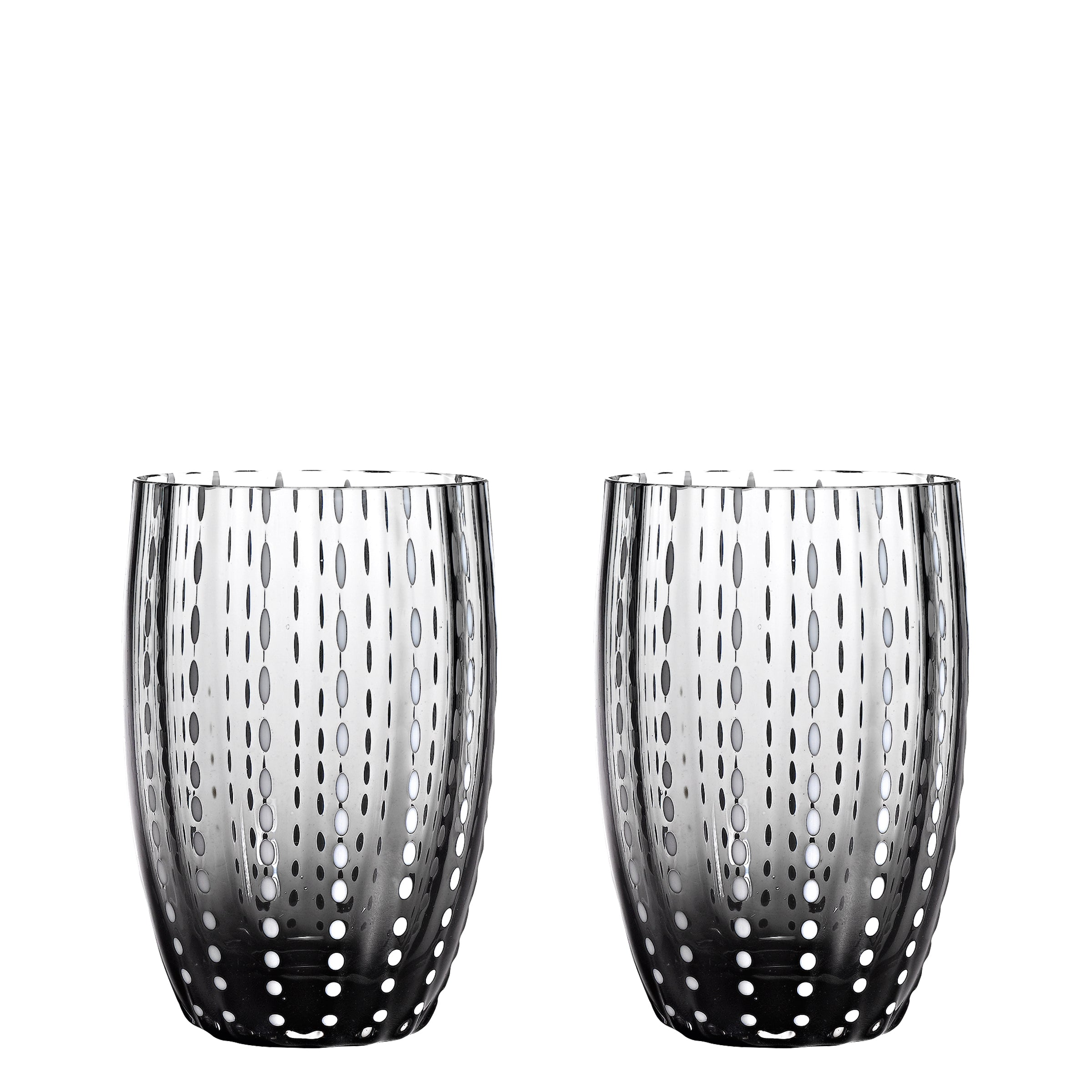 Pahar Zafferano Pearl Red - pahar colorat suflat manual, 32 cl, lucrat manual - set 2 pahare handmade pentru apa sau cocktail 2buc