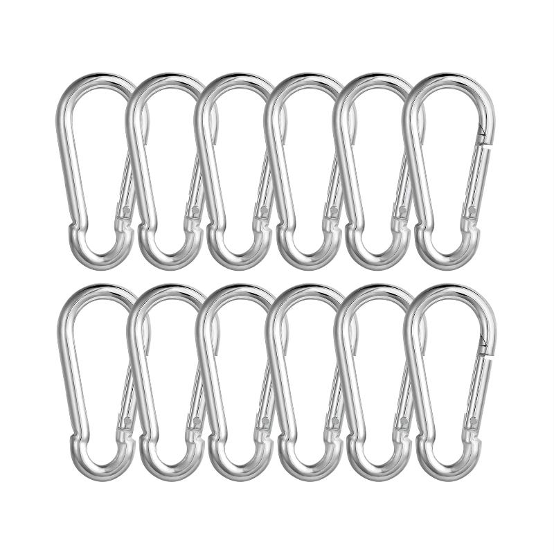 Lot De 10 Mousquetons Porte-clés - Diamètre 6 Mm - Charge Maximale 160 Kg Crochets Descalade Galvanises 6 X 60 Mm 87341552 Lot De 10 Mousquetons Porte-clés - Diamètre 6 Mm - Charge Maximale 160 Kg Crochets Descalade Galvanises 6 X 60 Mm 87341552