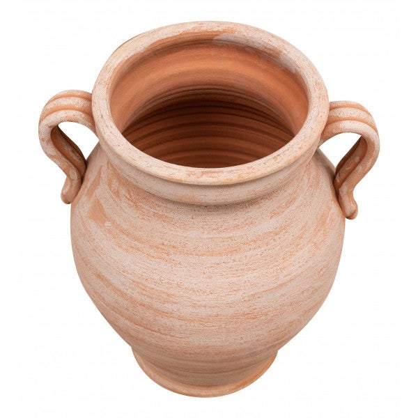BISCOTTINI Vase Porte-parapluie Terre Cuite Fait Main - Amphore Extérieur Intérieur - Porte-parapluie d'Entrée 38x33x45cm - 5