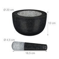 relaxdays mortier et pilon rond - pilon aux herbes - mortier granit - 12 cm - 300 ml relaxdays mortier et pilon rond - pilon aux herbes - mortier granit - 12 cm - 300 ml