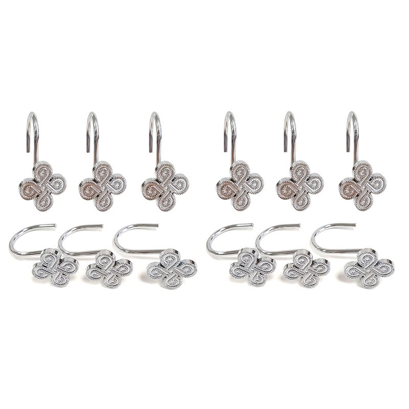 Set di 12 anelli per Tenda da doccia rossi MSV Set di 12 anelli per Tenda da doccia rossi MSV