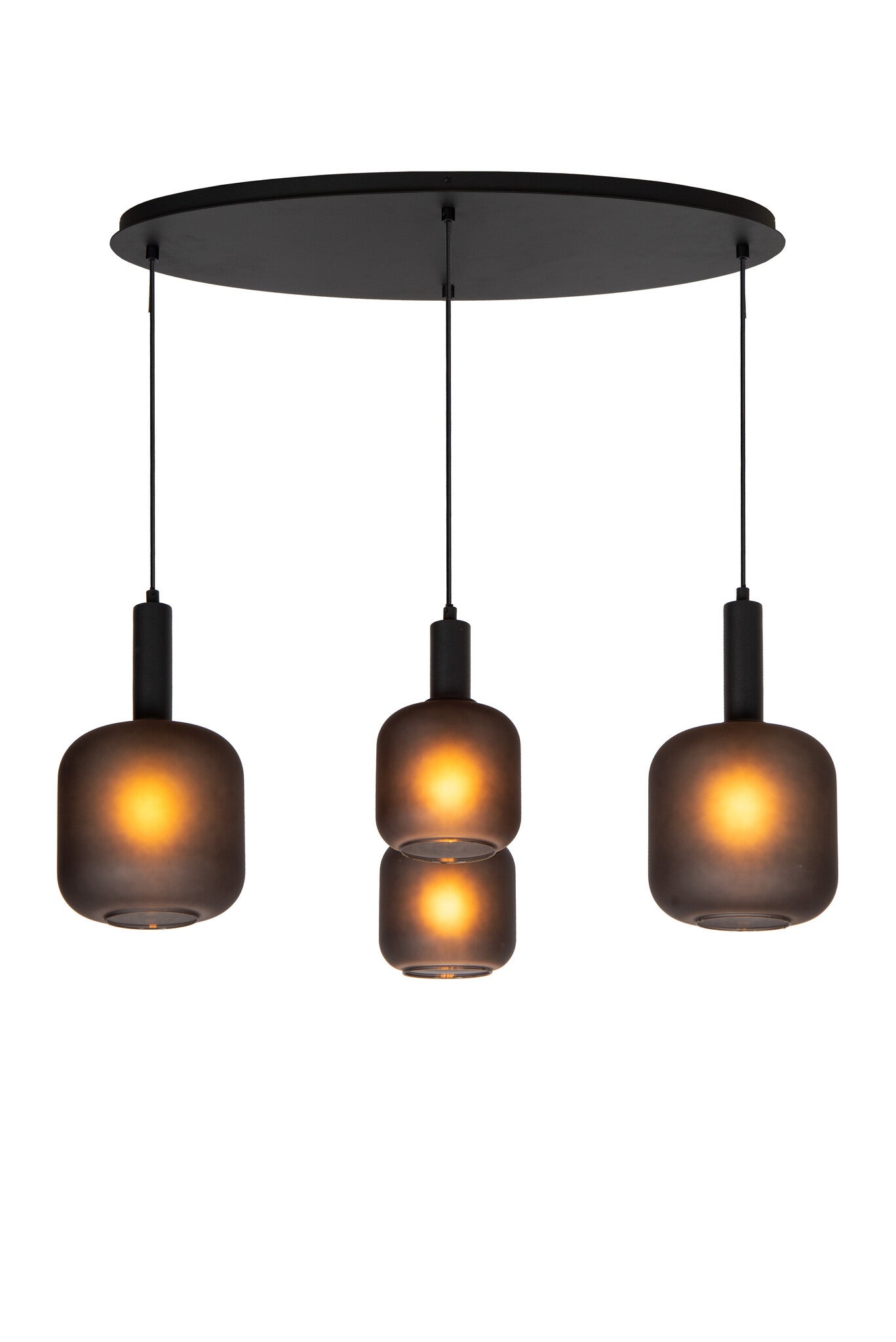 Lampa wisząca ELOISE czarna 4 x E27 x 40W wym:150x93x41cm Lucide
