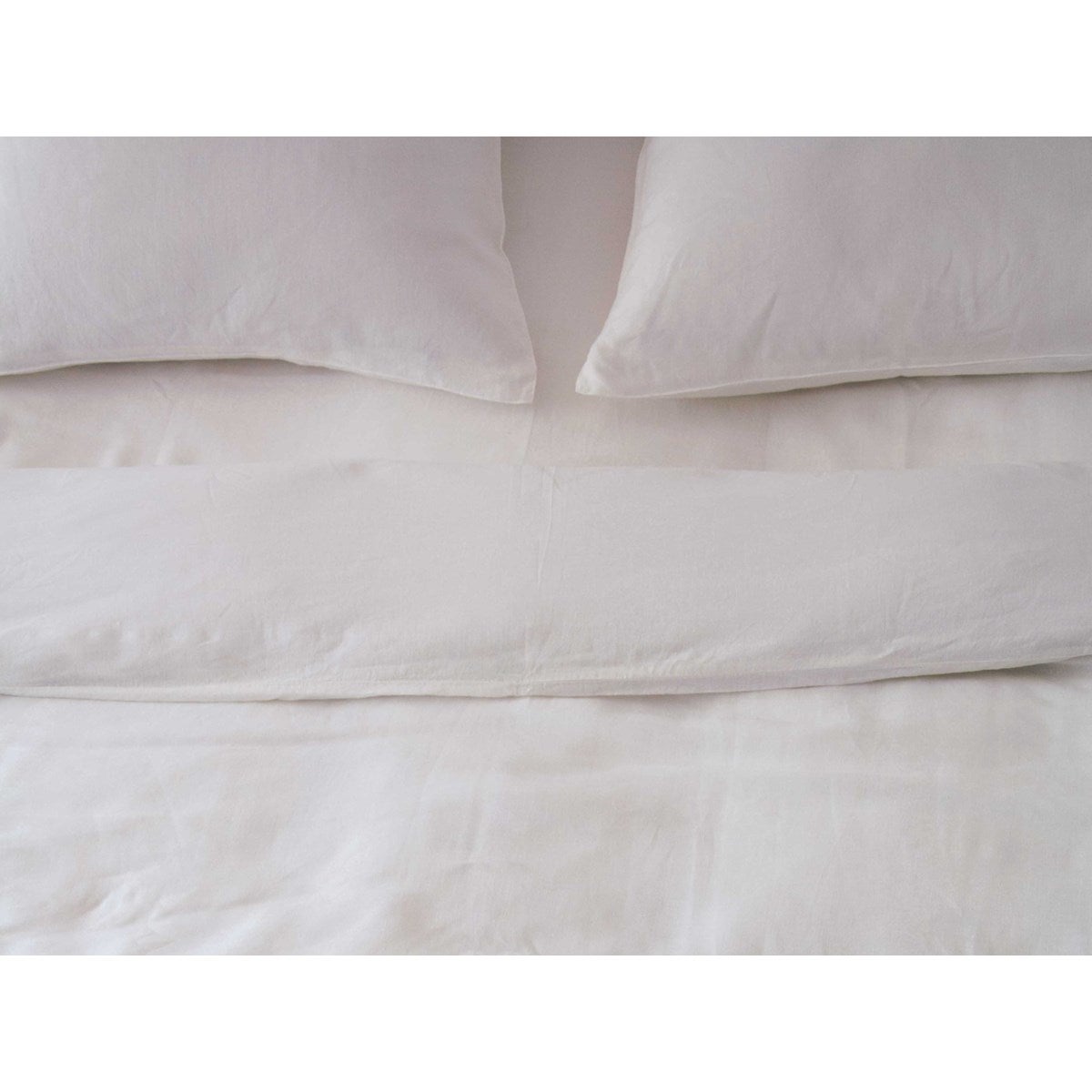 Drap housse Lin lavé 2 personnes uni NAGHADA - 4