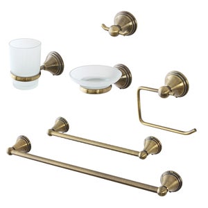 Ganci Appendiabiti Fuxxer Vintage - Set 4 Pezzi In Ferro Effetto Oro Anticato