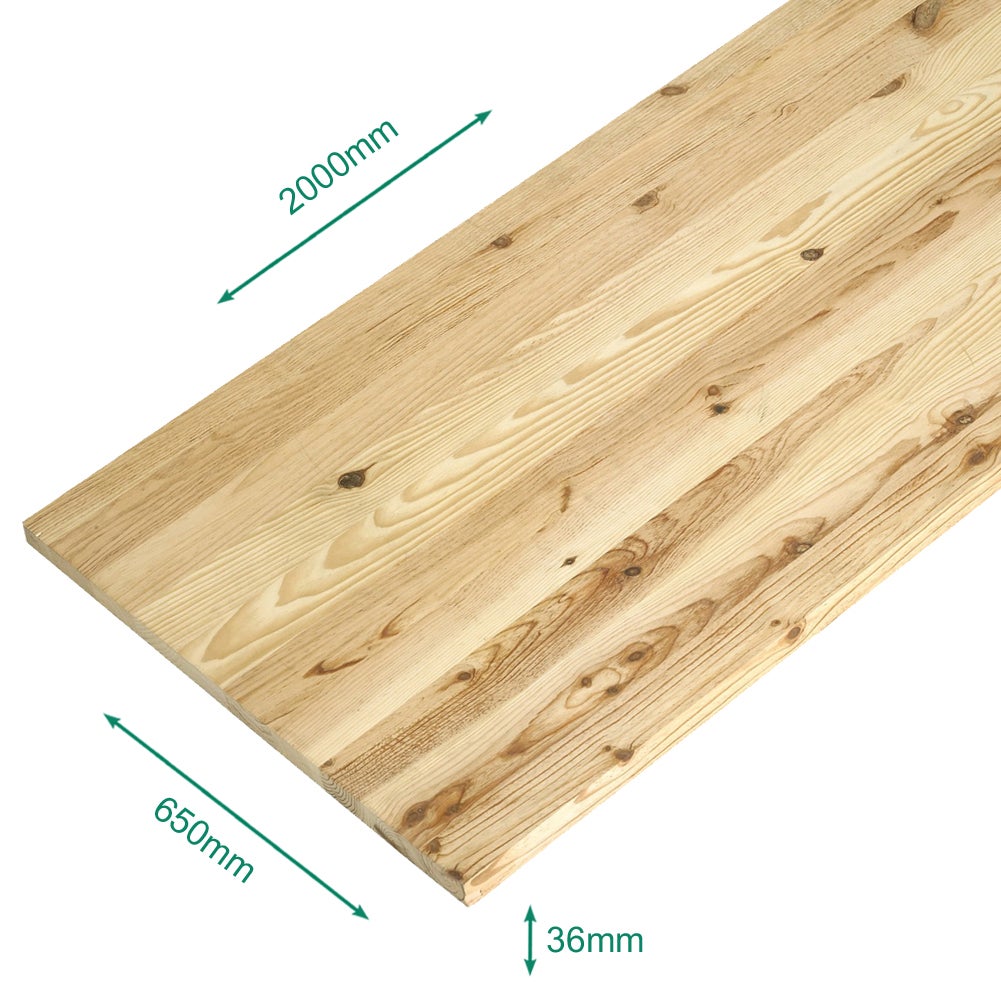 Plan de travail pin massif 2000 x 800 x 28 mm - FSC MIXTE 70% - 3