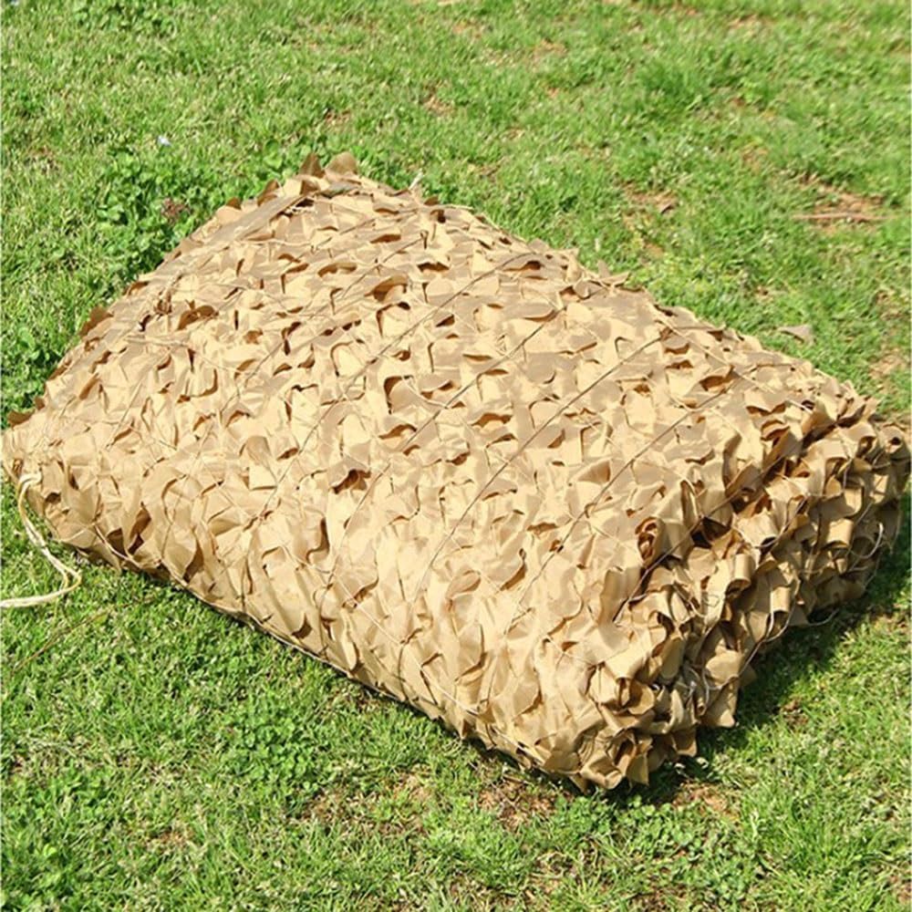 Red de camuflaje color arena - Red de sombra beige militar - Vela de sombra para pérgola, protección solar (Tamaño: 3 x 4 m) - 3