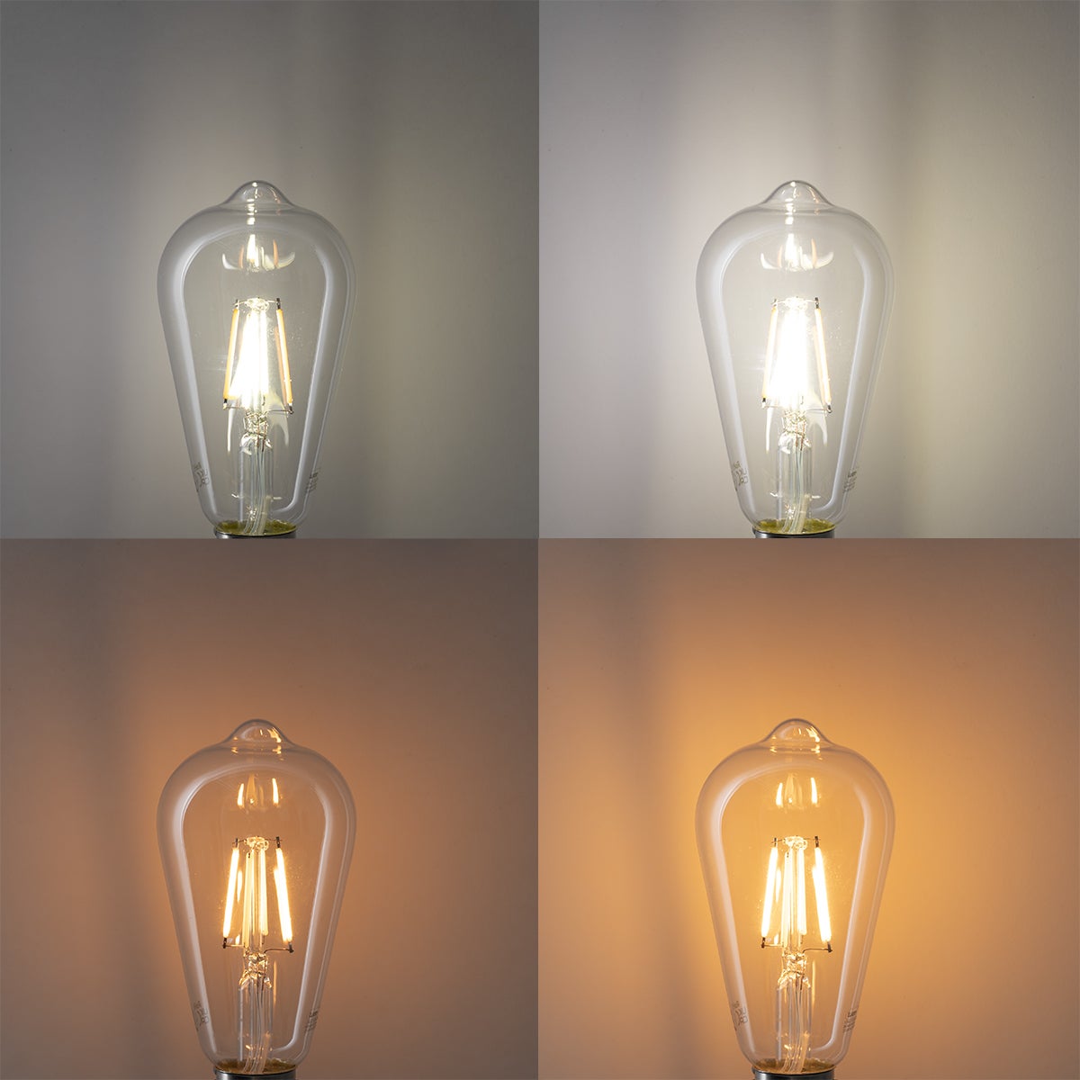 Lot de 5 ampoules LED intelligentes E27 ST64 4,5W 470 lm 1800-4000K - 7