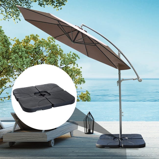 Base per Ombrellone da Giardino 60 Kg a Croce in Plastica 50x50x7.5 cm | Leroy Merlin Base per Ombrellone da Giardino 60 Kg a Croce in Plastica 50x50x7.5 cm | Leroy Merlin