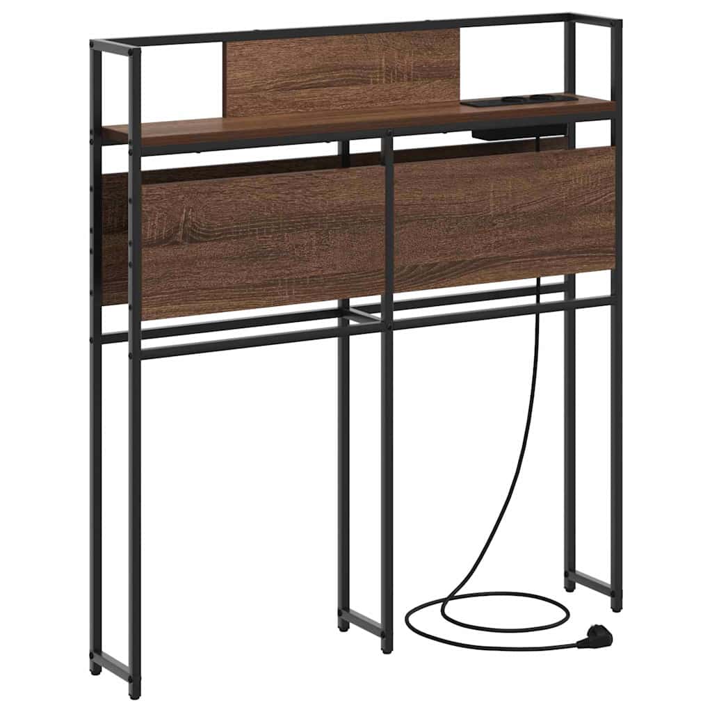 Avalaya Collana lunga in corda nera con perline in legno dipinte rosse geometriche – 90 cm max/regolabile, Misura unica, legno, corde, Nessuna pietra preziosa