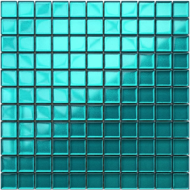 Mosaico in vetro da interno per bagno cucina Hydrangea blue - 30x30cm