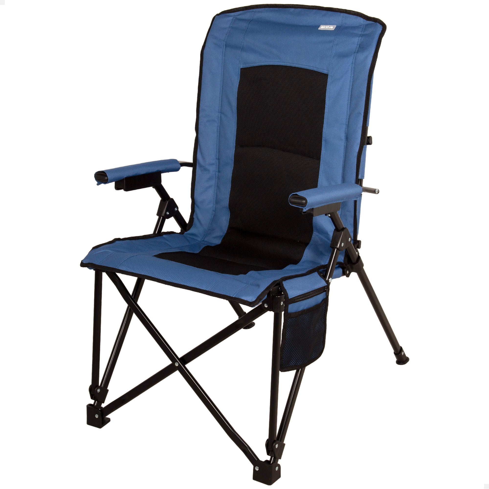 Aktive silla camping plegable 54x80x103 cm azul