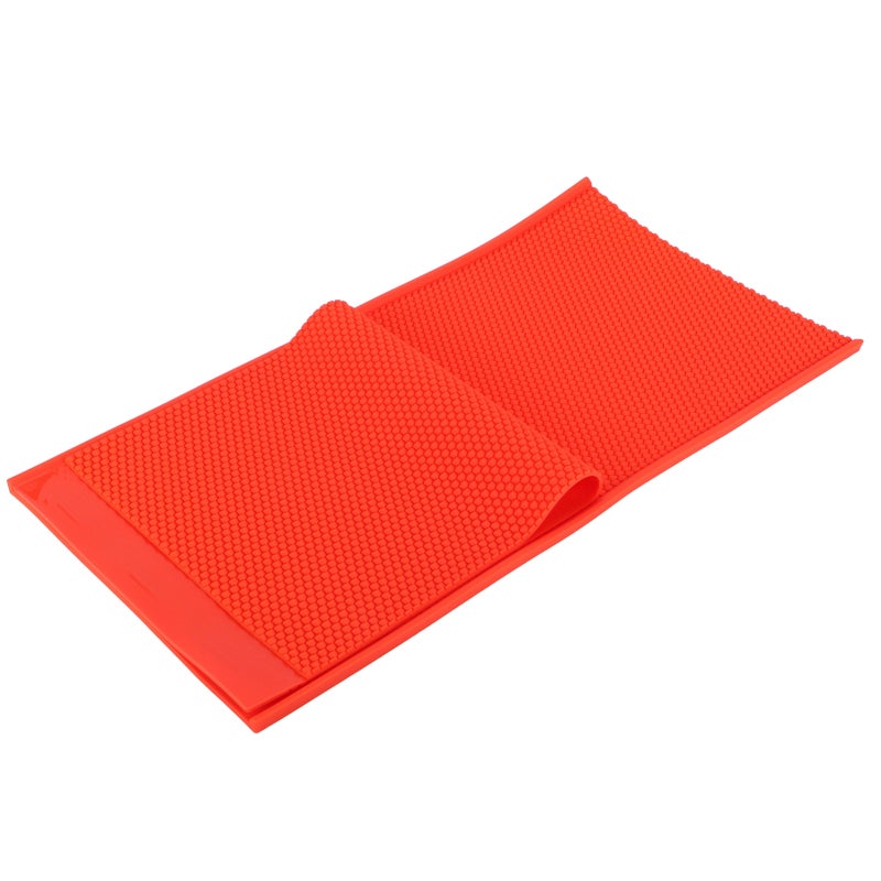 Conjunto de 2 moldes italianos de cera em relevo de 5,4 mm, com manuais de instruções, feitos de borracha, para apicultura (vermelhos). - 7