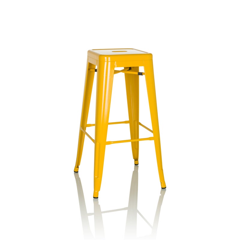 Stołek barowy VANTAGGIO HIGH Żółty hjh OFFICE