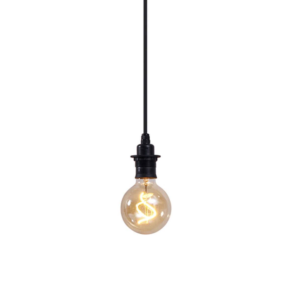 Zewnętrzna lampa wisząca czarna IP44 - Cava