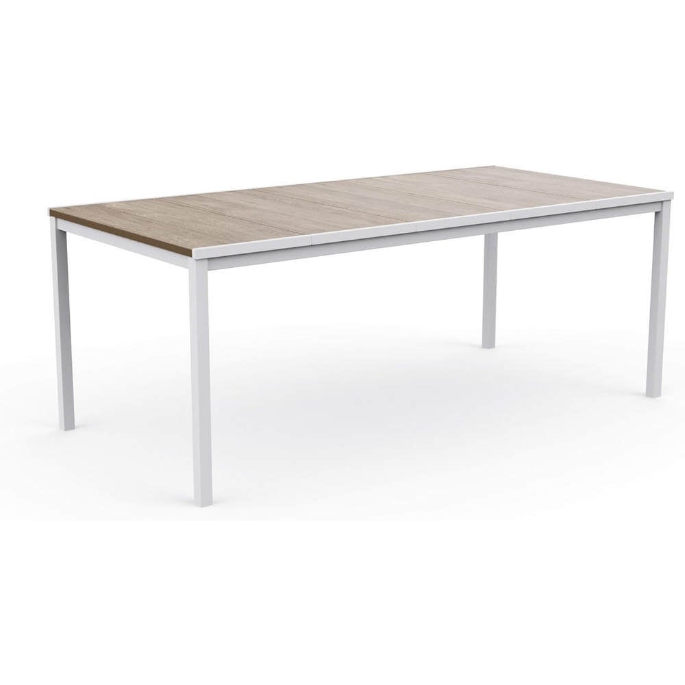 Table Keter Porto effet bois blanc 159x95x75 | Leroy Merlin