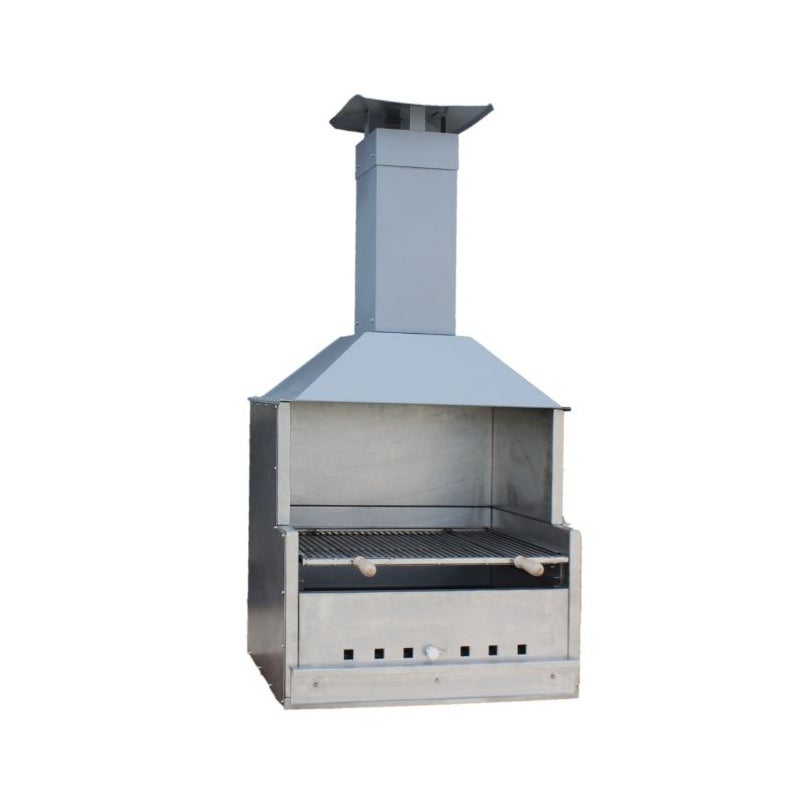 Grill na węgiel drzewny z okapem W 77 X D 57.5 Lam aluminiowany