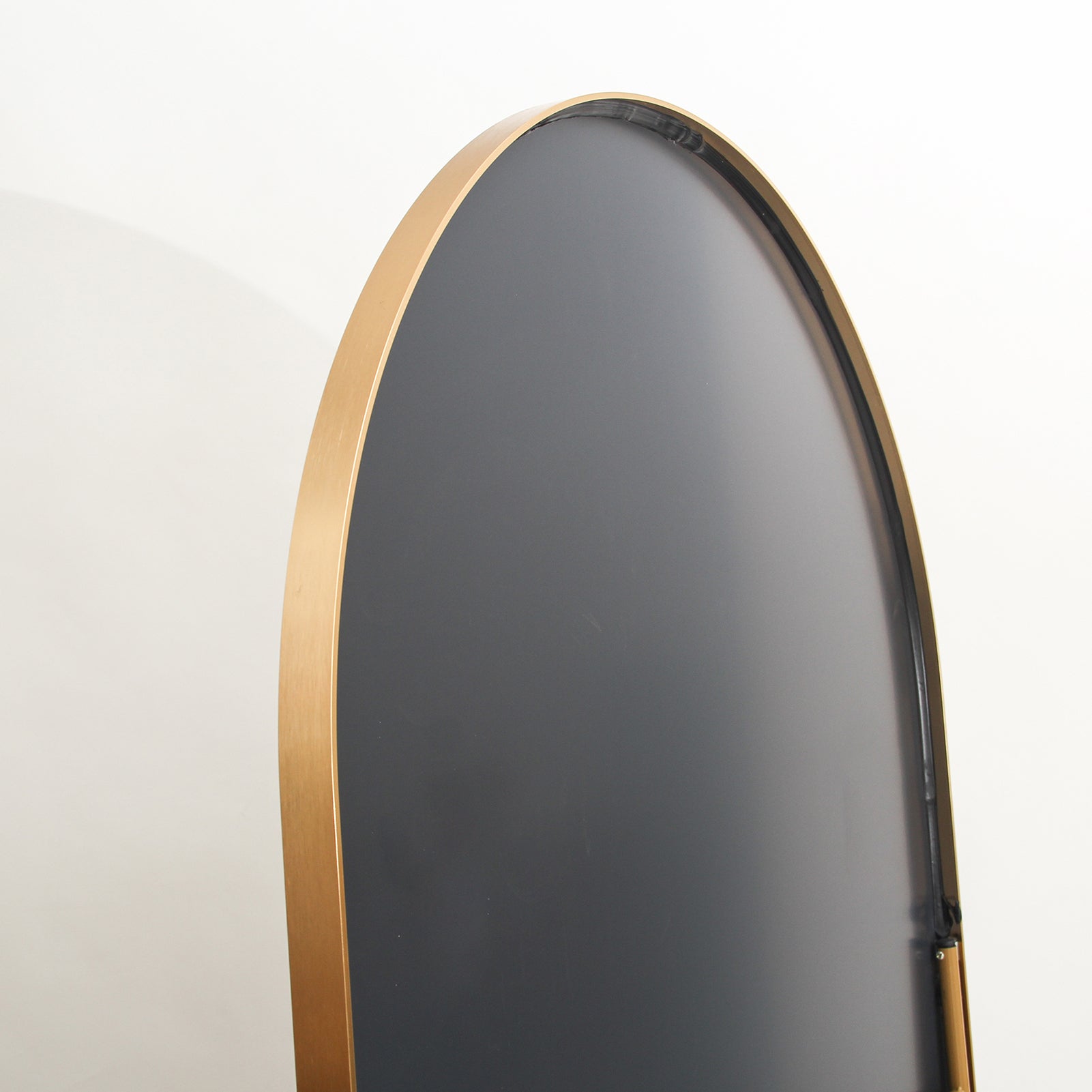 Miroir arc métal doré Arche 180 x 80 cm, Grand miroir sur pied bombé, Cadre en aluminium, Pleine longueur, Miroir pleine longueur, Monté au mur, Doré - 9