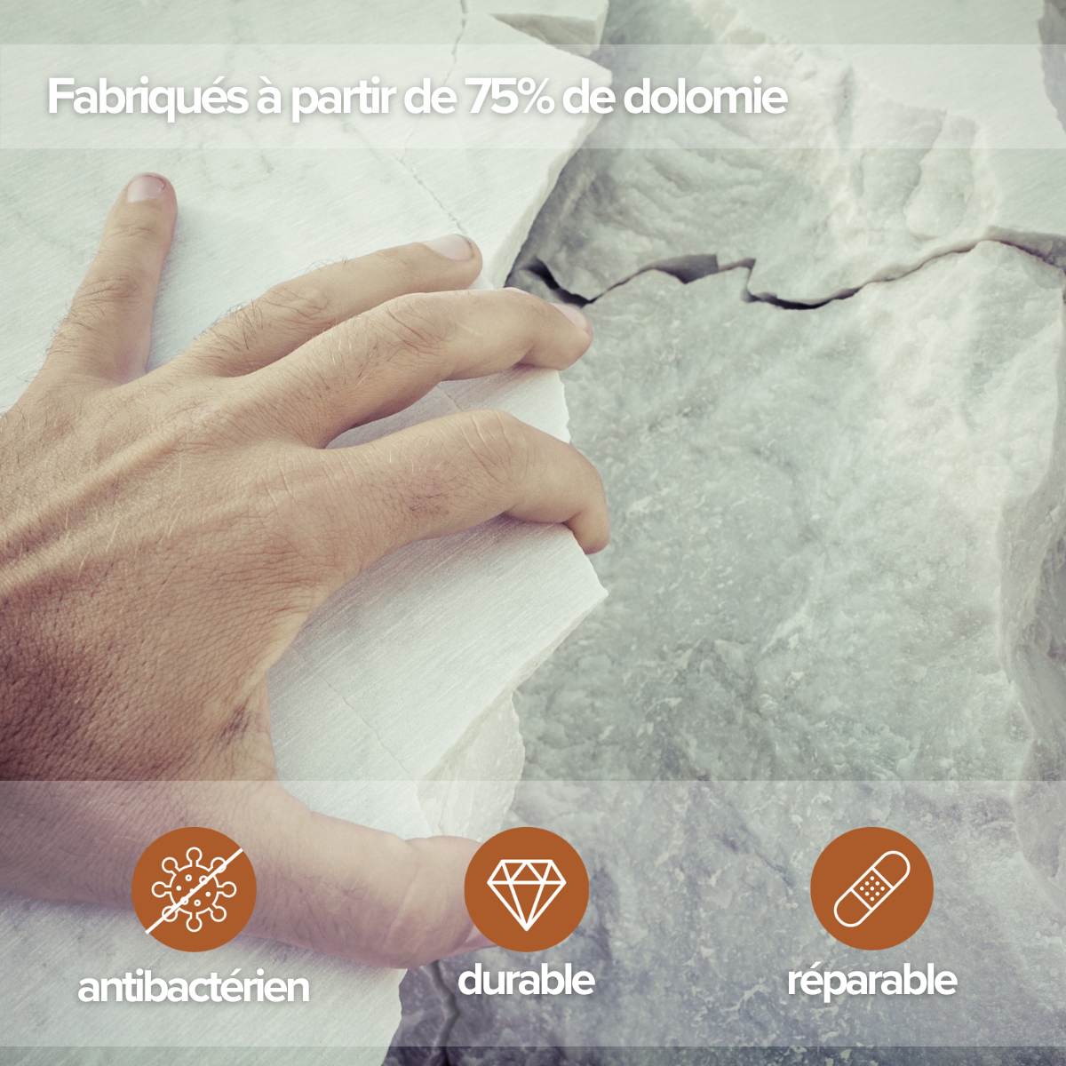 Receveur de Douche Extraplat 180x80x3cm Blanc en Résine Minérale - Antidérapant, Texture Ardoise - MAGNUS LAVABERG - 9