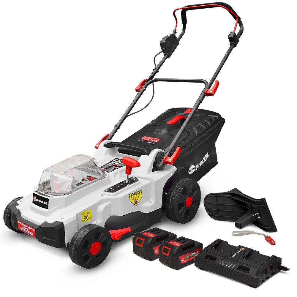 Tondeuse à gazon sans fil 40 V avec 2 batteries 4 Ah, 37 cm, mulching — free download