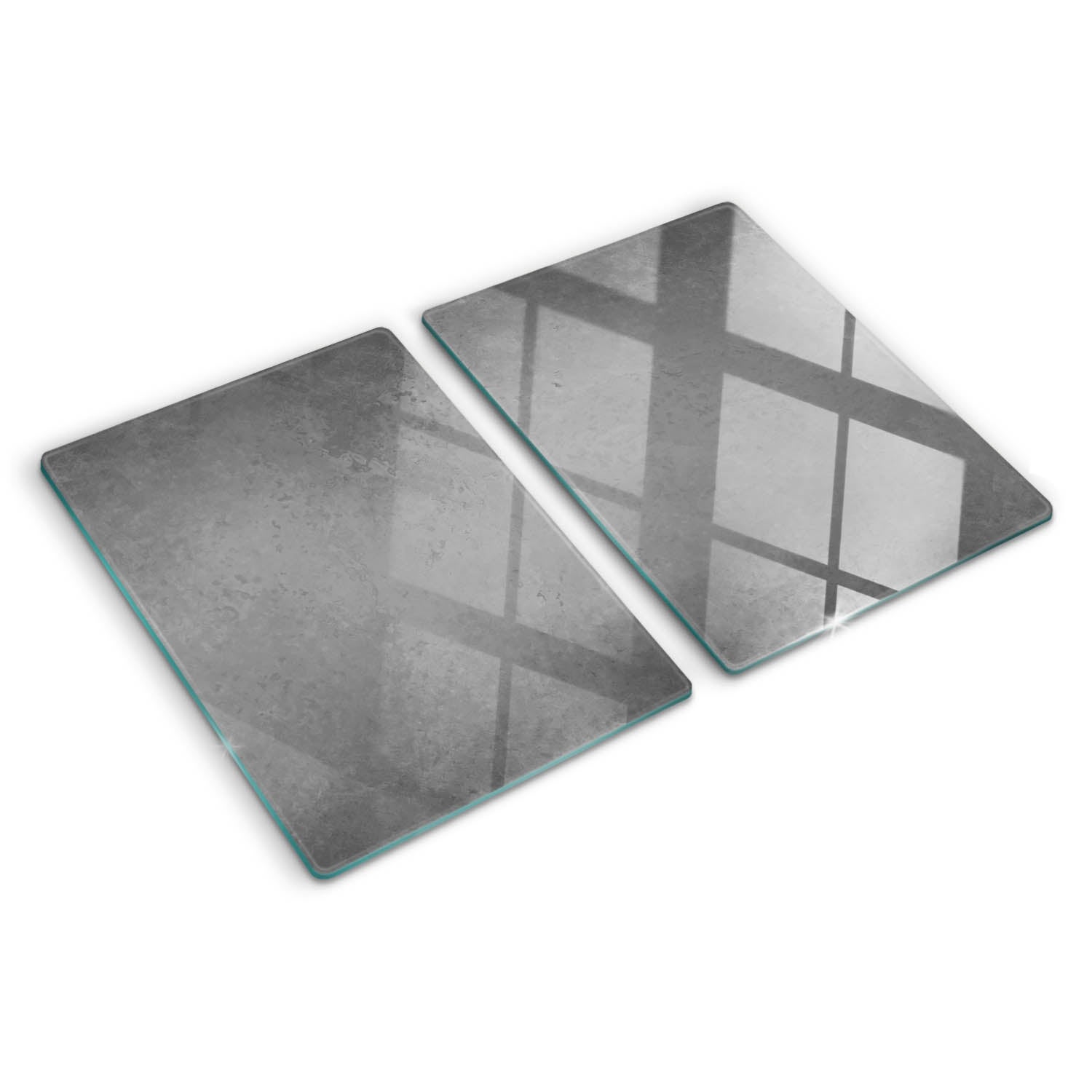 Szklana deska do krojenia Tulup Kształt prostokątny - 2x40x52 cm - Beton