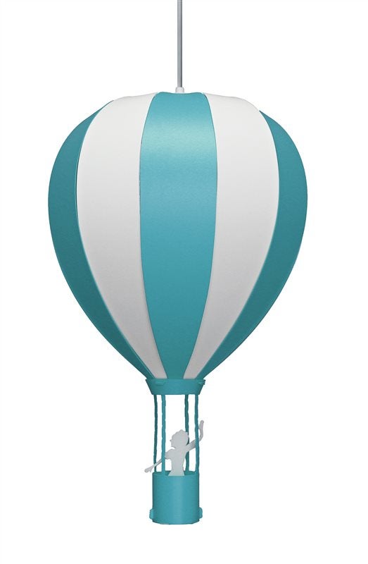 Lampe suspension enfant MONTGOLFIERE - R&M Coudert - turquoise - 8