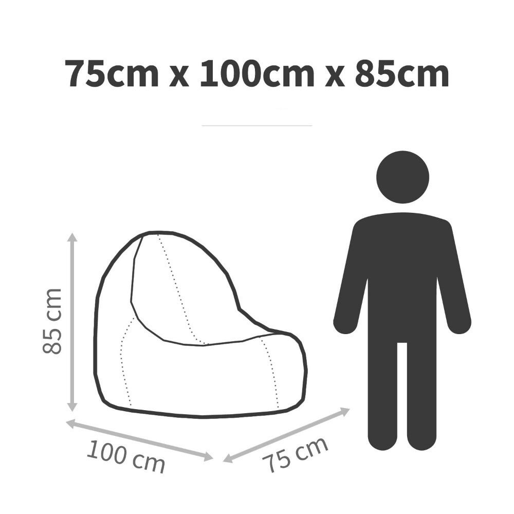 Pouf Lounge Similicuir Outdoor Turquoise Happers - 5