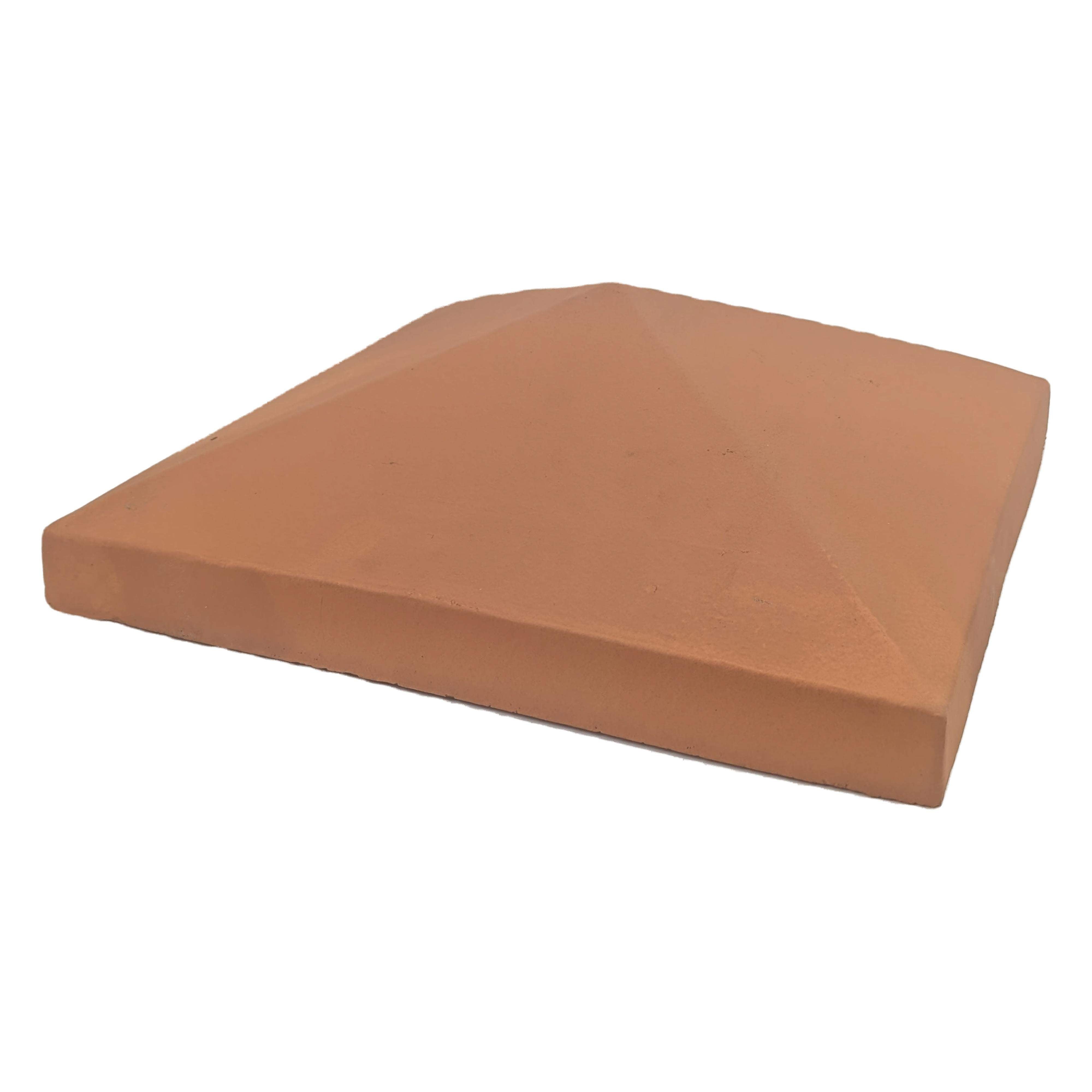 Chapeau Pilier 30x30 Pointe De Diamant - Rouge - 3