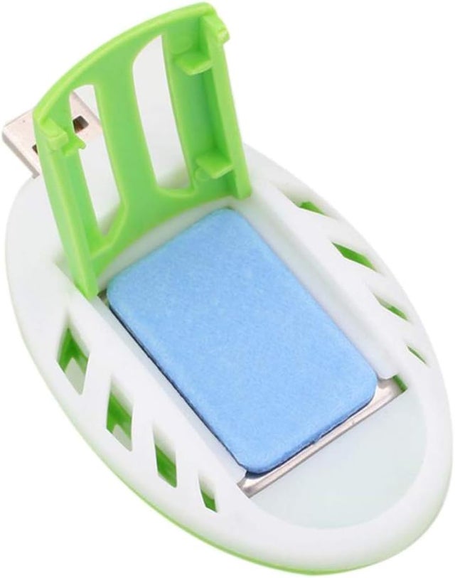 Repelente elétrico USB contra mosquitos, portátil e seguro para o verão, verde e branco, com componentes eletrônicos e em ABS, inclui 15 pastilhas rep