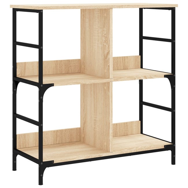 Bibliothèque Chêne Sonoma 31x24x52 Cm - Bois D'ingénierie, étagère Et Porte - Rangement Livres, Décoration Intérieure